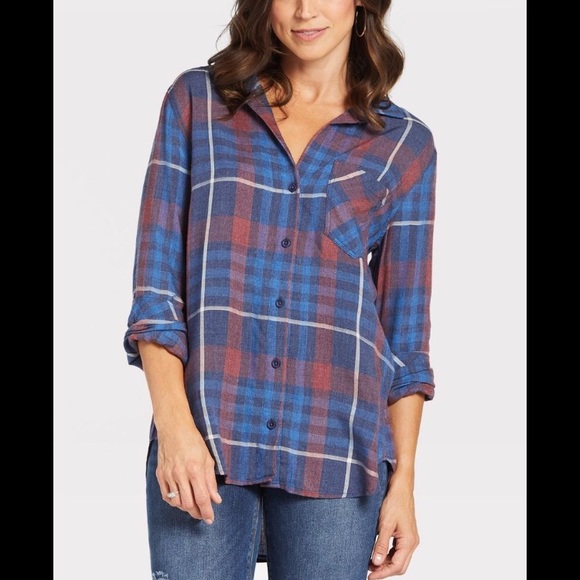 cloth & stone Tops - Cloth & Stone - Plaid Button Up